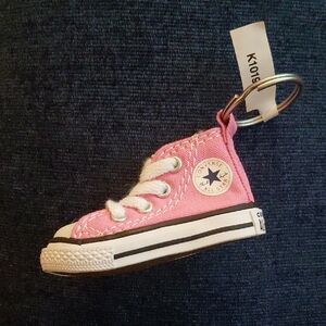 Converse Pink Miniature Sneaker Keychain